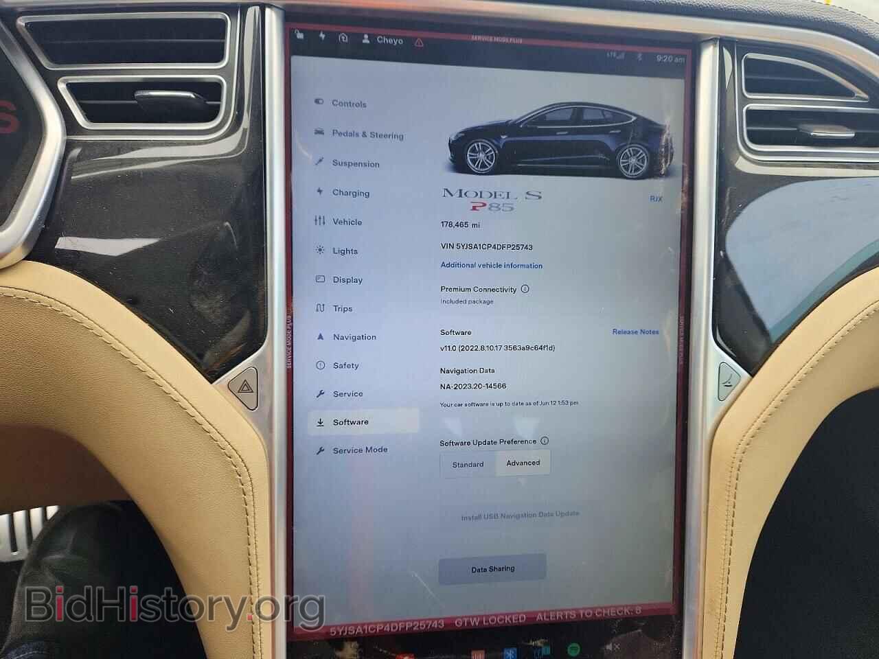 2013 TESLA MODEL S - VIN: 5YJSA1CP4DFP25743 - Photo 9