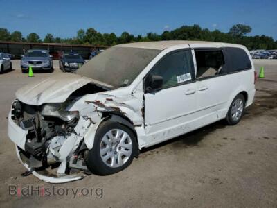2014 Dodge CARAVAN SE, белый — VIN 2C4RDGBG8ER323546, Copart