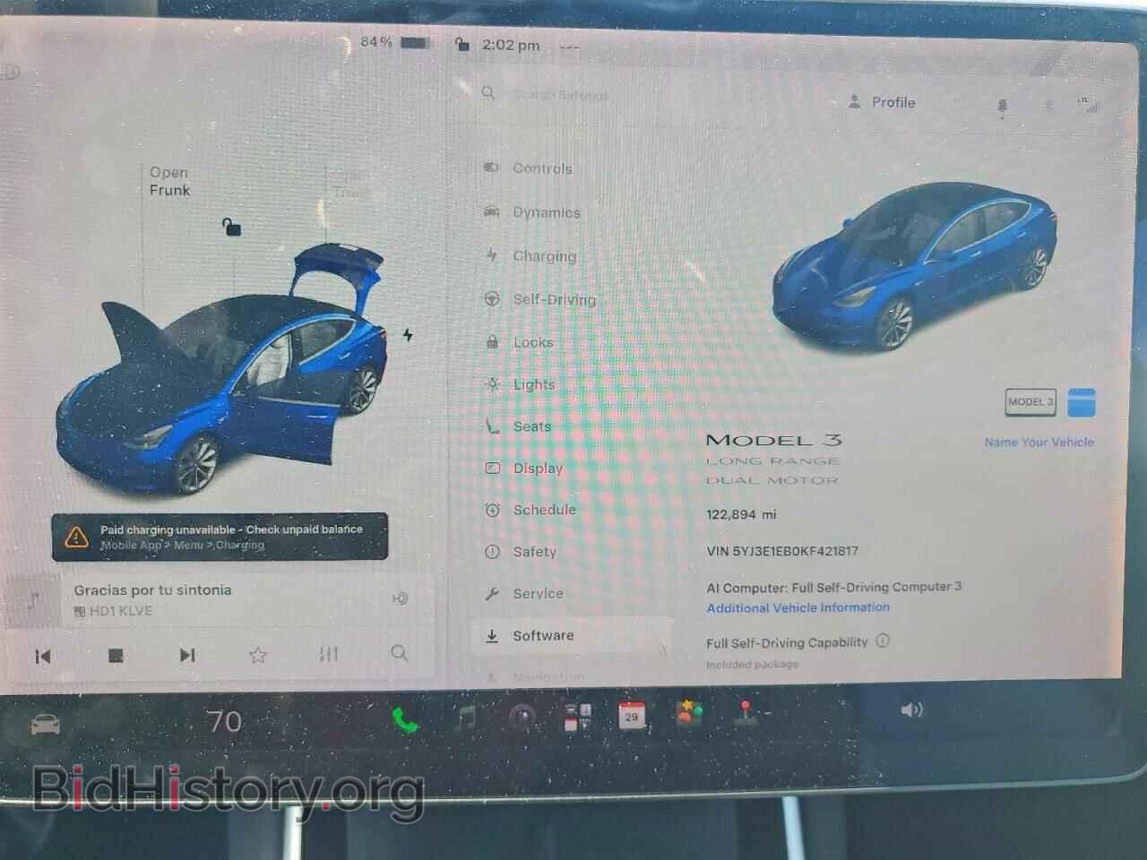 2019 TESLA MODEL 3 - VIN: 5YJ3E1EB0KF421817 - Photo 9