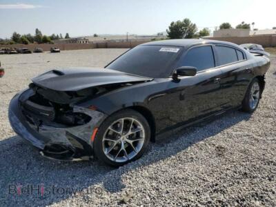 2022 Dodge CHARGER Charger GT, черный — VIN 2C3CDXHG6NH106570, Copart