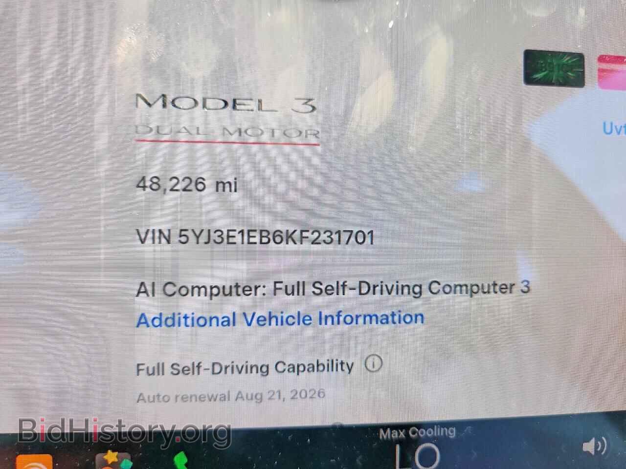 2019 TESLA MODEL 3 - VIN: 5YJ3E1EB6KF231701 - Photo 9