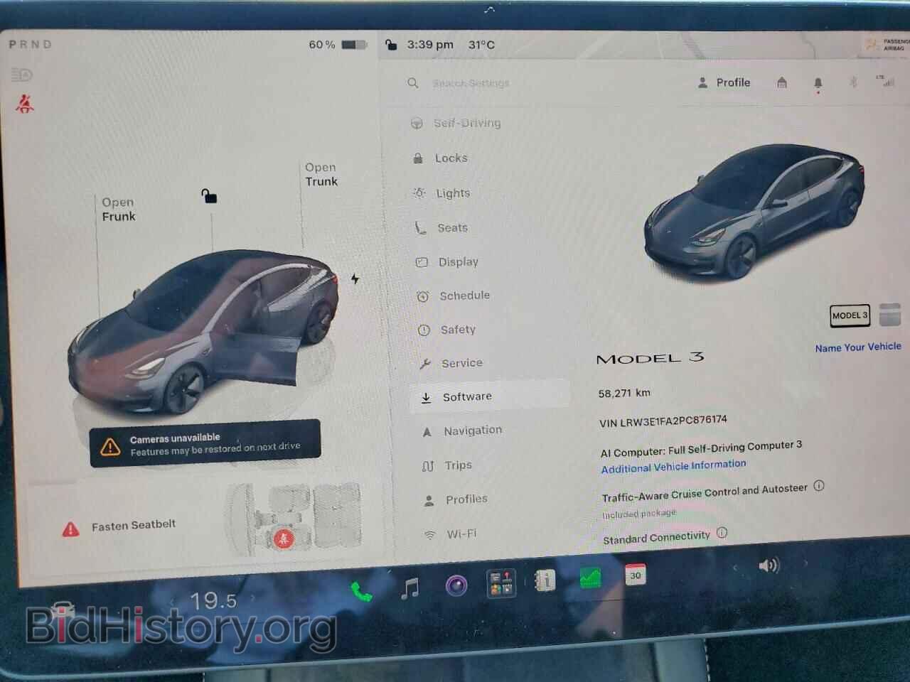 2023 TESLA MODEL 3 - VIN: LRW3E1FA2PC876174 - Фото 9