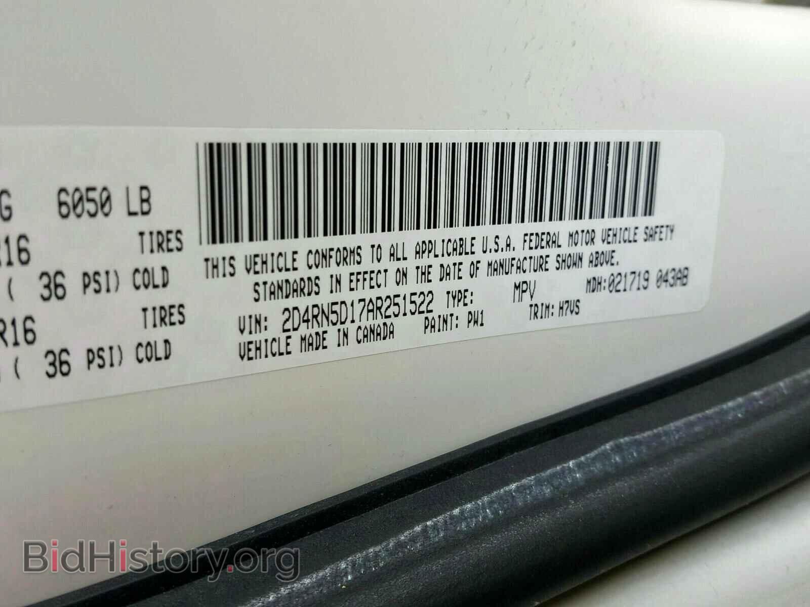 2010 DODGE CARAVAN - VIN: 2D4RN5D17AR251522 - Фото 10