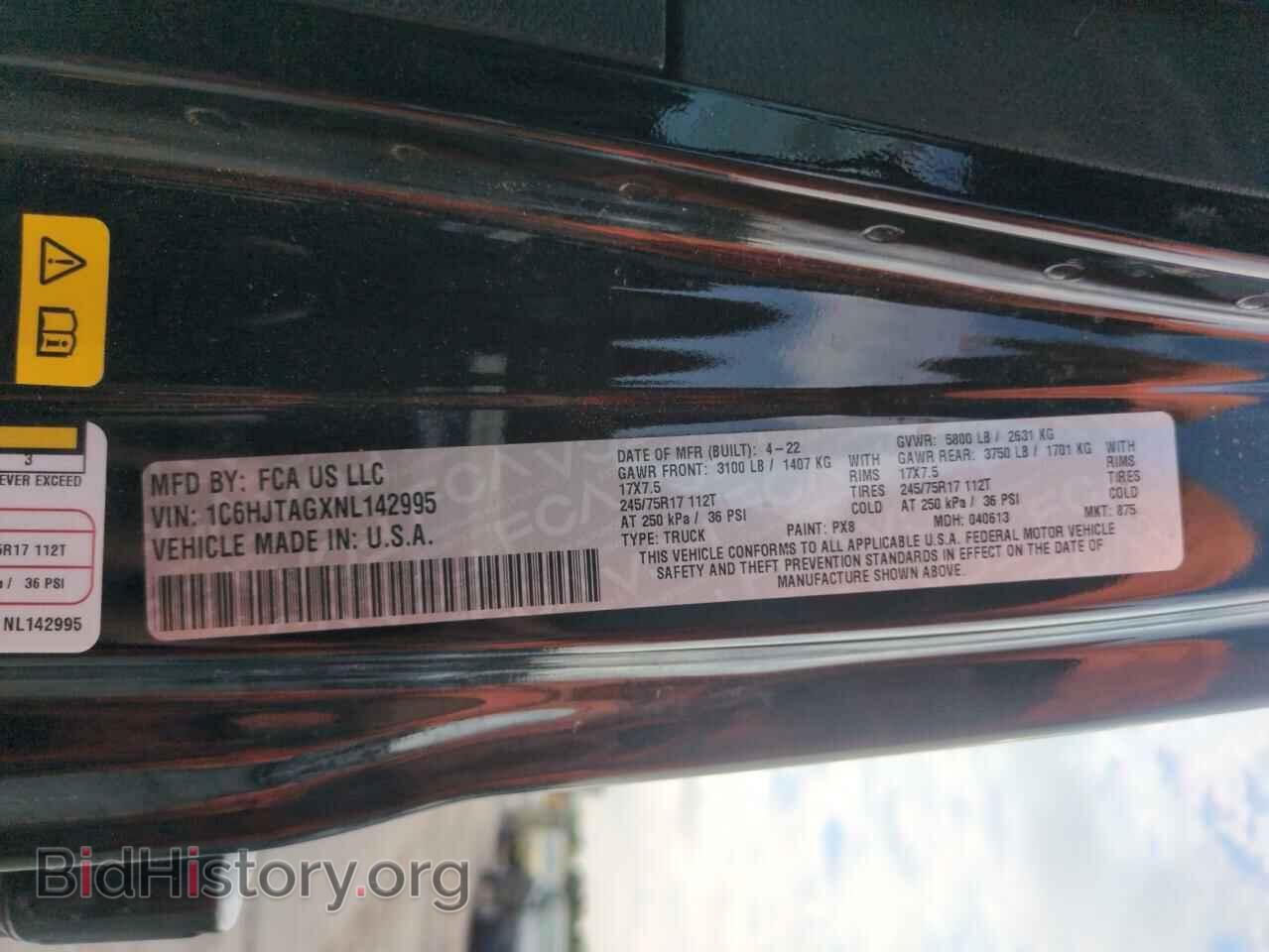 2022 JEEP GLADIATOR - VIN: 1C6HJTAGXNL142995 - Фото 13