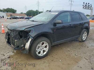 2013 Ford EDGE SEL, черный — VIN 2FMDK3JC9DBE17588, Copart