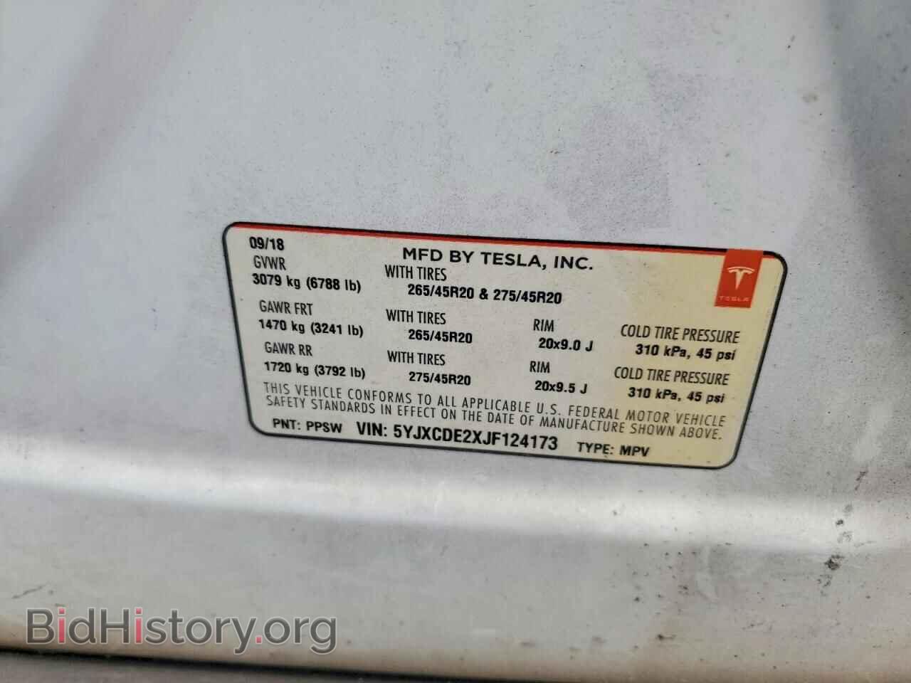2018 TESLA MODEL X - VIN: 5YJXCDE2XJF124173 - Photo 13