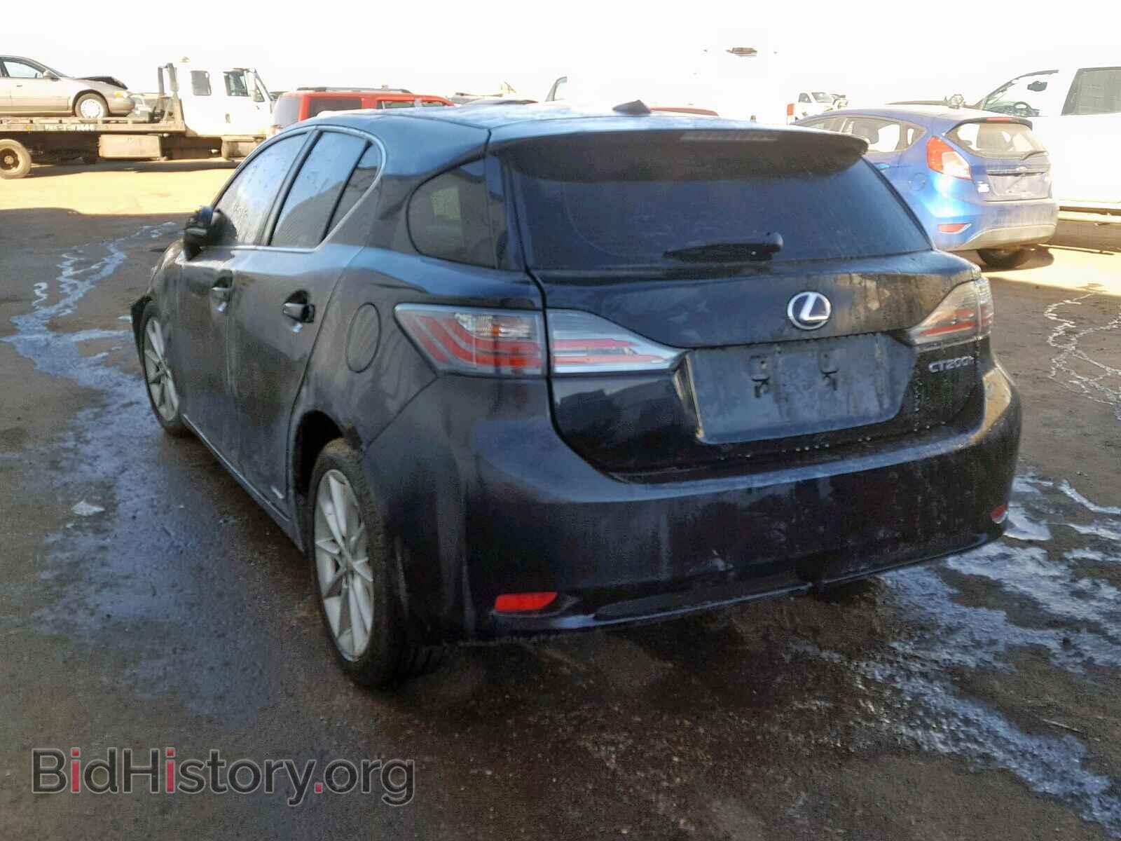 2012 LEXUS CT 200 - VIN: JTHKD5BH9C2100795 - Фото 3