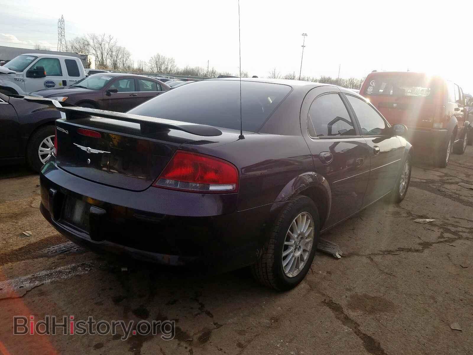 2004 CHRYSLER SEBRING - VIN: 1C3EL46X84N408266 - Фото 4