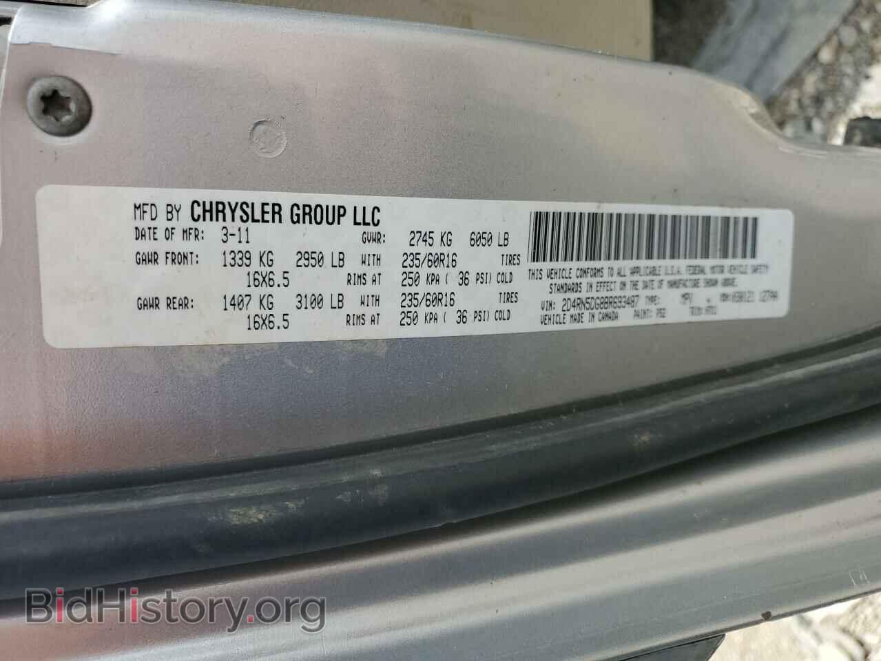 2011 DODGE CARAVAN - VIN: 2D4RN5DG8BR693487 - Photo 13