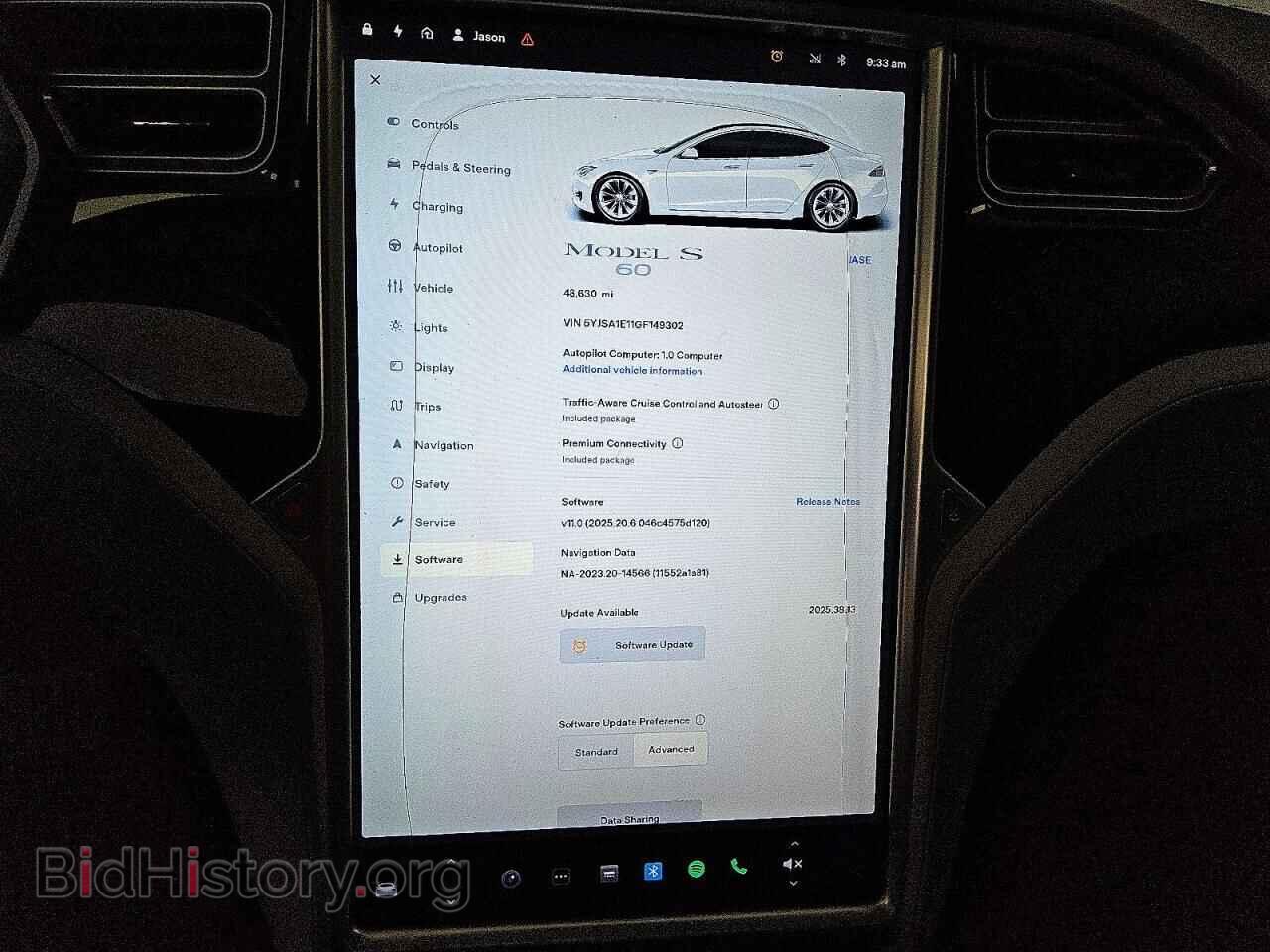 2016 TESLA MODEL S - VIN: 5YJSA1E11GF149302 - Photo 9