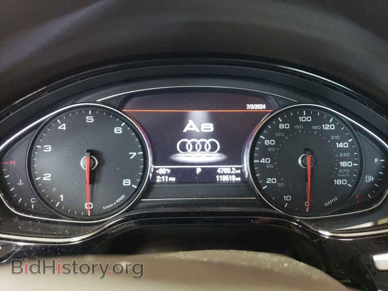 2014 AUDI A8 - VIN: WAUR2AFDXEN005487 - Фото 9