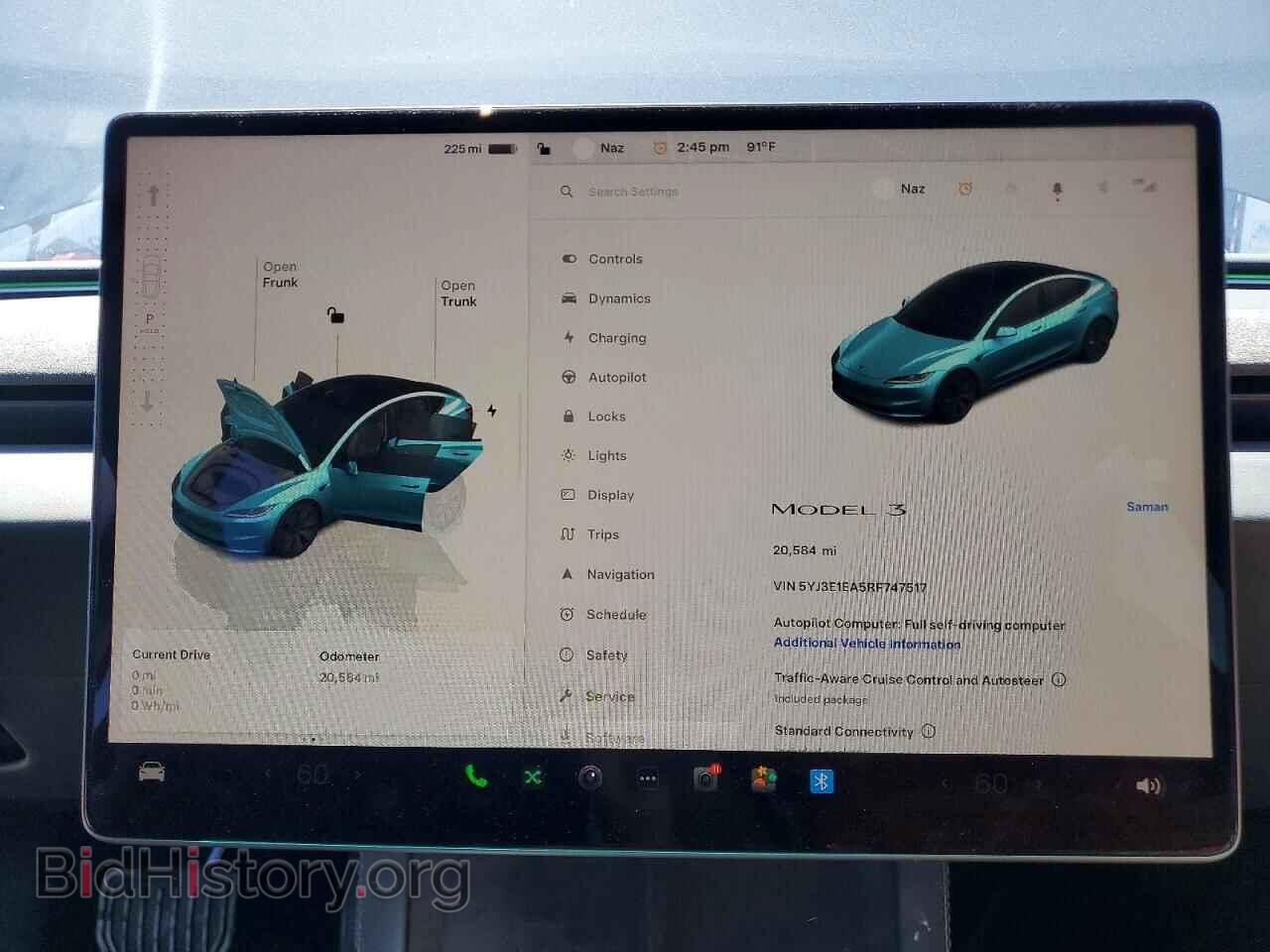 2024 TESLA MODEL 3 - VIN: 5YJ3E1EA5RF747517 - Фото 9