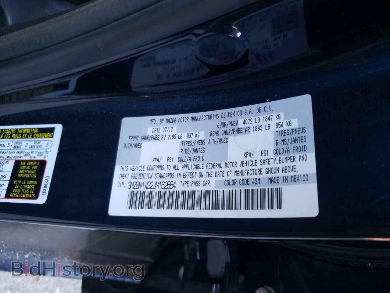 2018 MAZDA 3 - VIN: 3MZBN1W32JM162564 - Фото 10