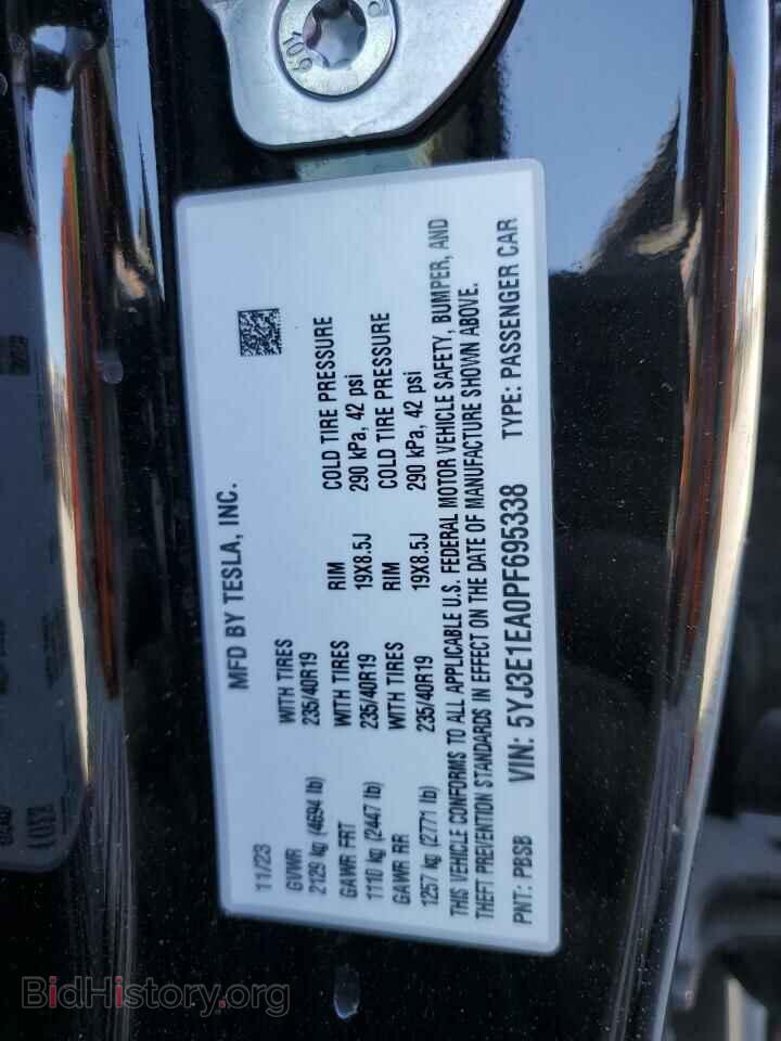 2023 TESLA MODEL 3 - VIN: 5YJ3E1EA0PF695338 - Фото 12