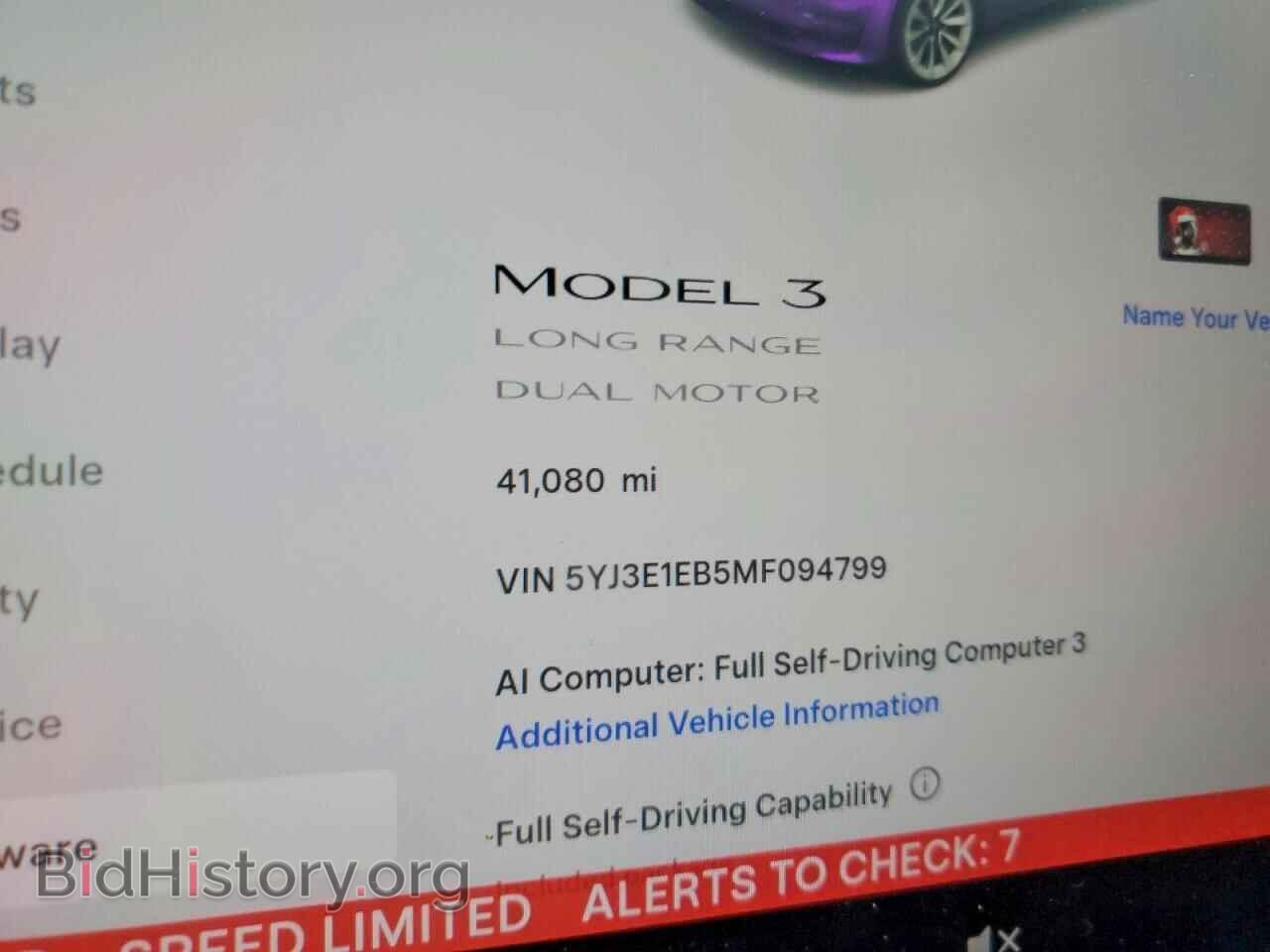 2021 TESLA MODEL 3 - VIN: 5YJ3E1EB5MF094799 - Photo 9