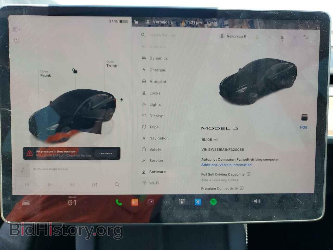 2022 TESLA MODEL 3 - VIN: 5YJ3E1EA1NF320085 - Photo 9