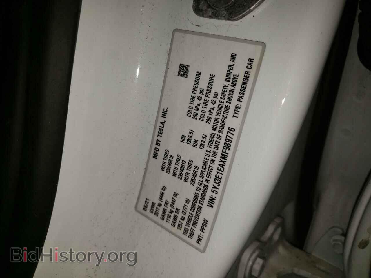 2021 TESLA MODEL 3 - VIN: 5YJ3E1EAXMF989776 - Photo 10