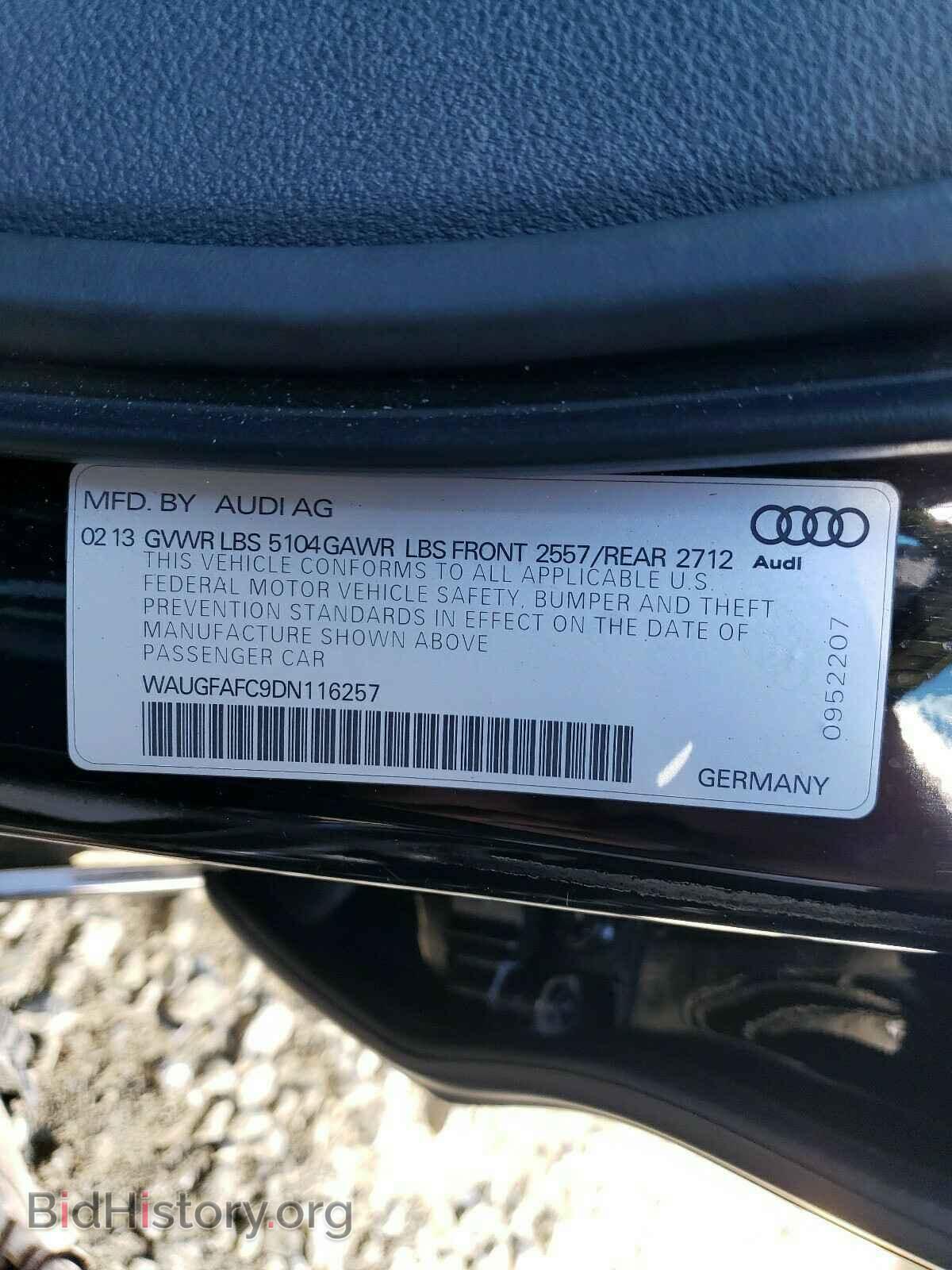 2013 AUDI A6 - VIN: WAUGFAFC9DN116257 - Фото 10