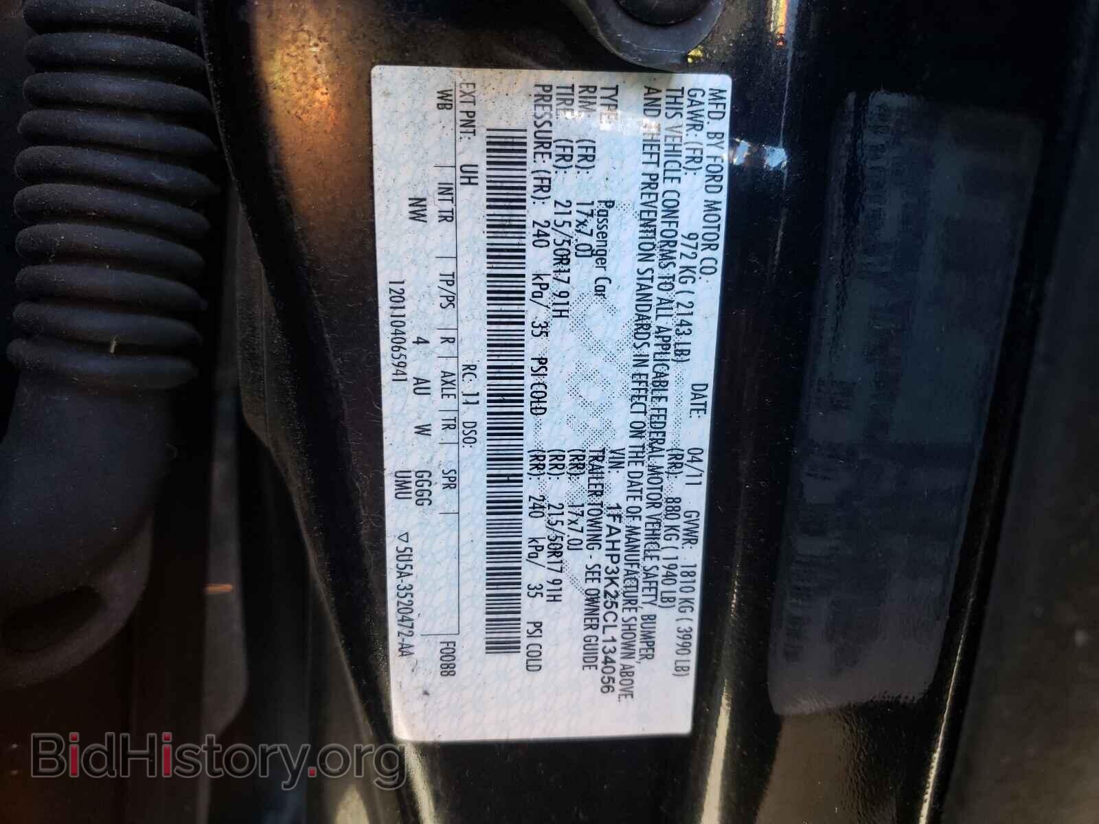2012 FORD FOCUS - VIN: 1FAHP3K25CL134056 - Фото 10