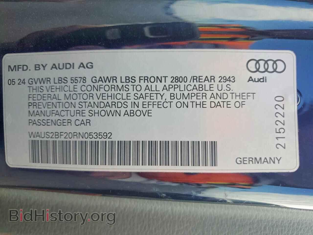 2024 AUDI A7 - VIN: WAUS2BF20RN053592 - Photo 12