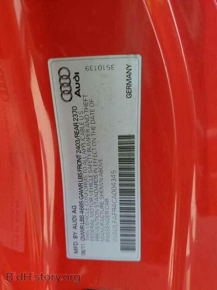 2012 AUDI A5 - VIN: WAULFAFR4CA004345 - Photo 13