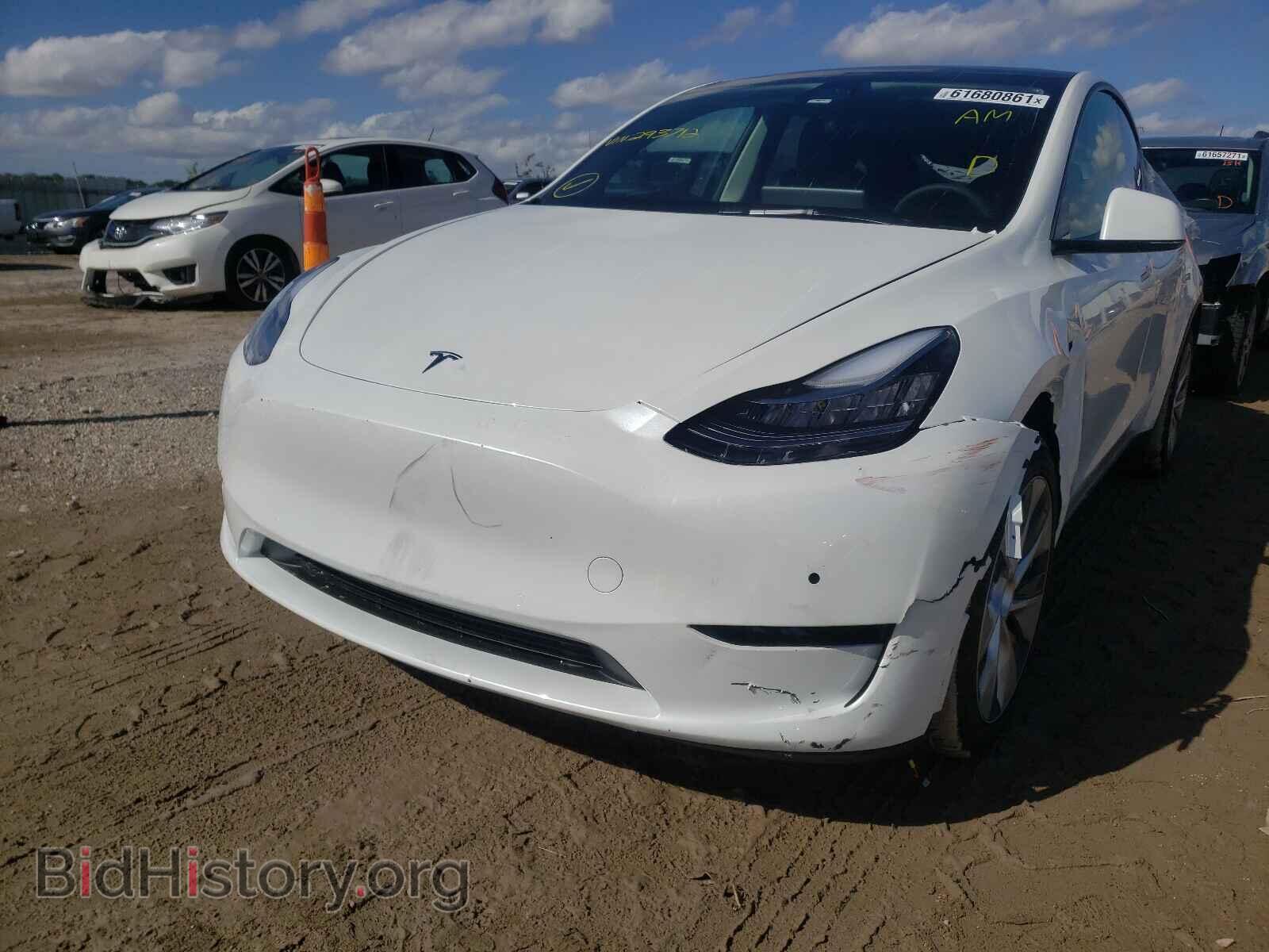 2021 TESLA MODEL Y - VIN: 5YJYGDEE8MF193712 - Фото 2