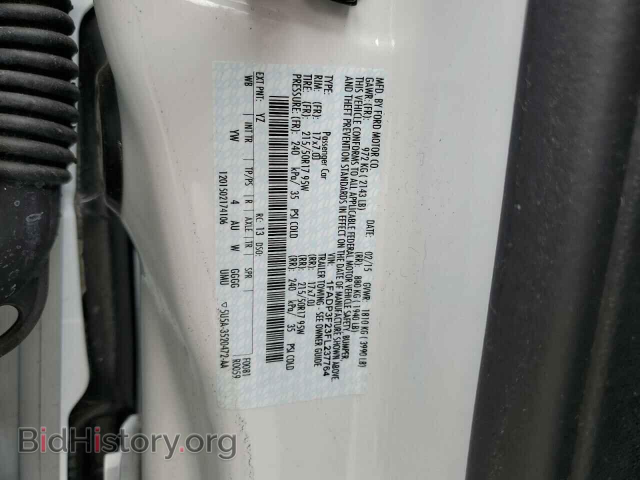 2015 FORD FOCUS - VIN: 1FADP3F23FL237764 - Фото 12