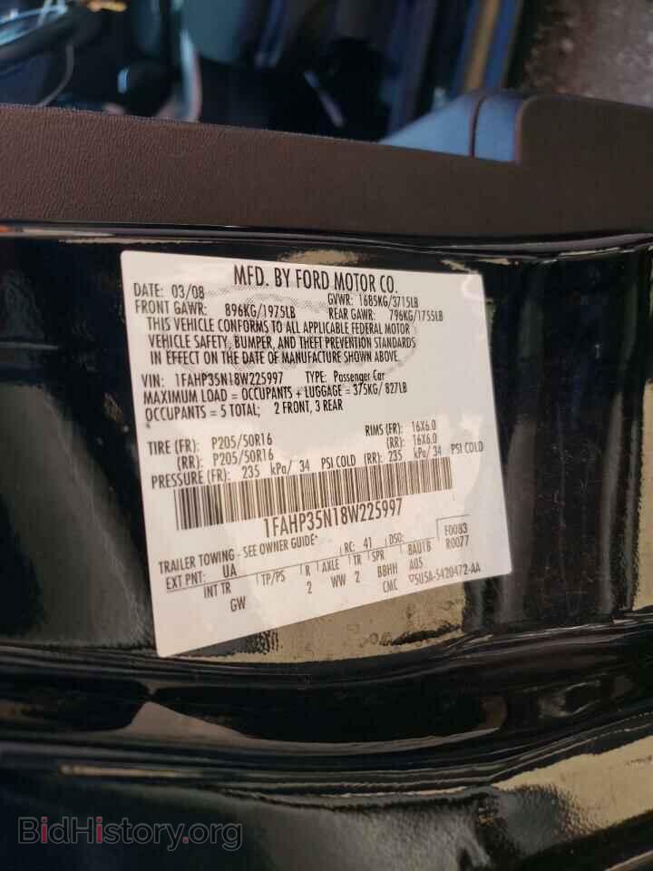 2008 FORD FOCUS - VIN: 1FAHP35N18W225997 - Фото 10