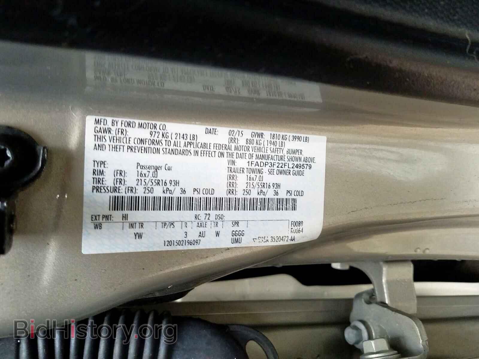 2015 FORD FOCUS - VIN: 1FADP3F22FL249579 - Photo 10