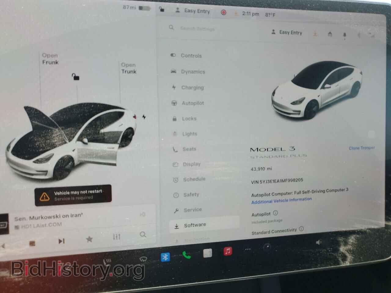 2021 TESLA MODEL 3 - VIN: 5YJ3E1EA1MF998205 - Фото 9