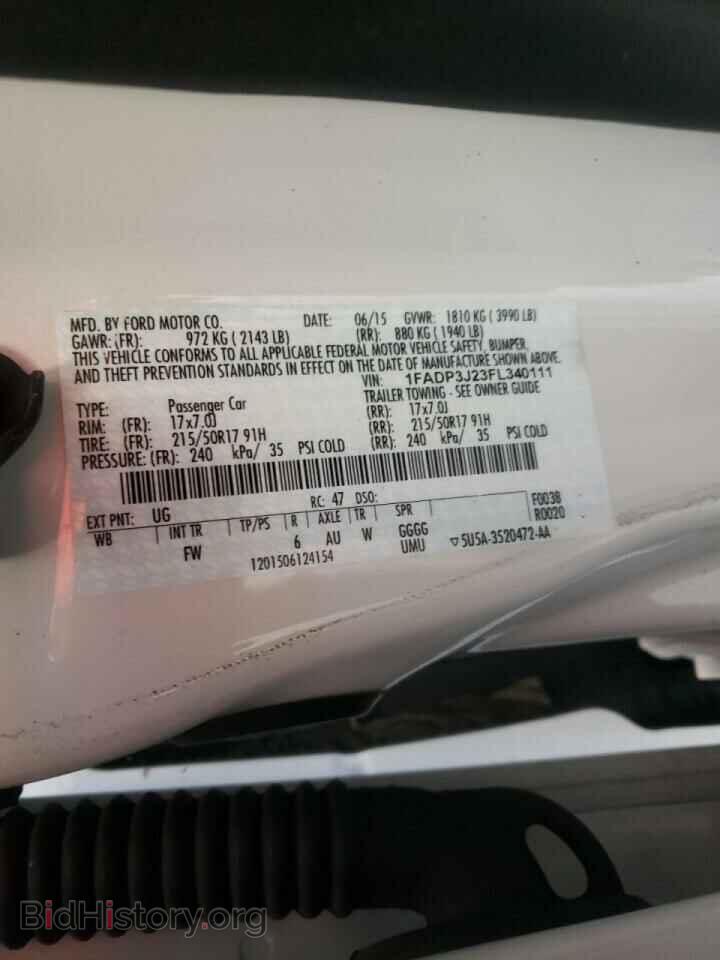 2015 FORD FOCUS - VIN: 1FADP3J23FL340111 - Фото 10