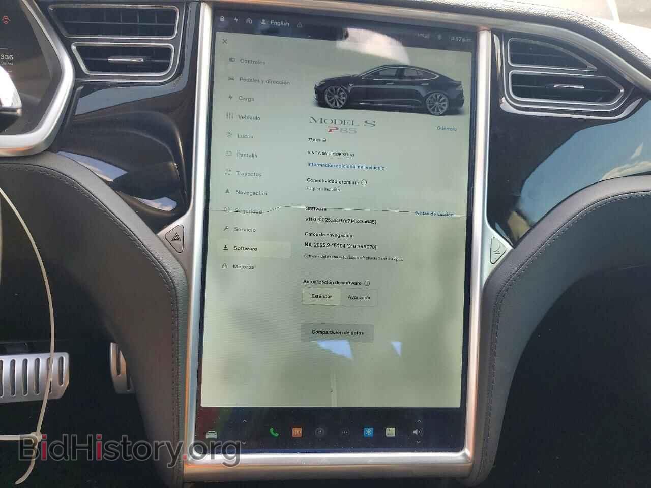 2013 TESLA MODEL S - VIN: 5YJSA1CP5DFP27162 - Photo 9