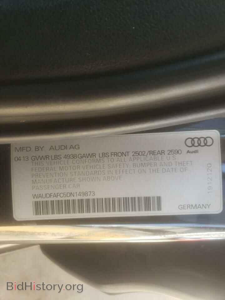 2013 AUDI A6 - VIN: WAUDFAFC5DN149873 - Photo 10