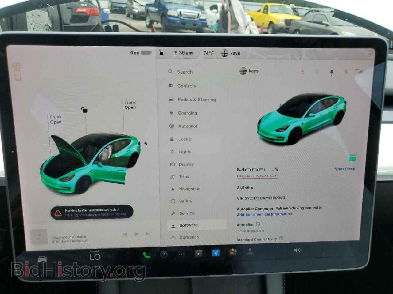 2021 TESLA MODEL 3 - VIN: 5YJ3E1EC6MF100053 - Photo 9