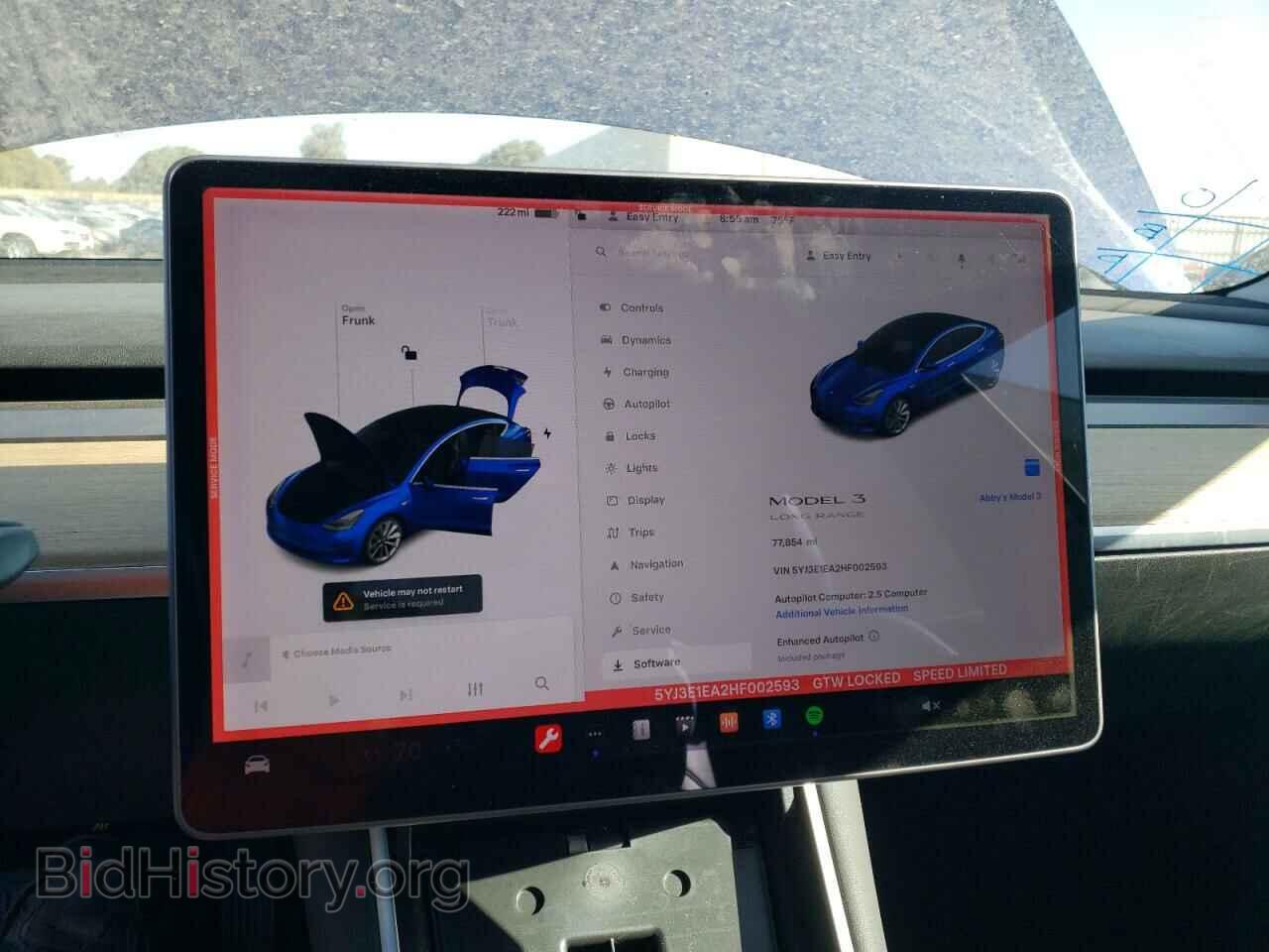 2017 TESLA MODEL 3 - VIN: 5YJ3E1EA2HF002593 - Фото 9