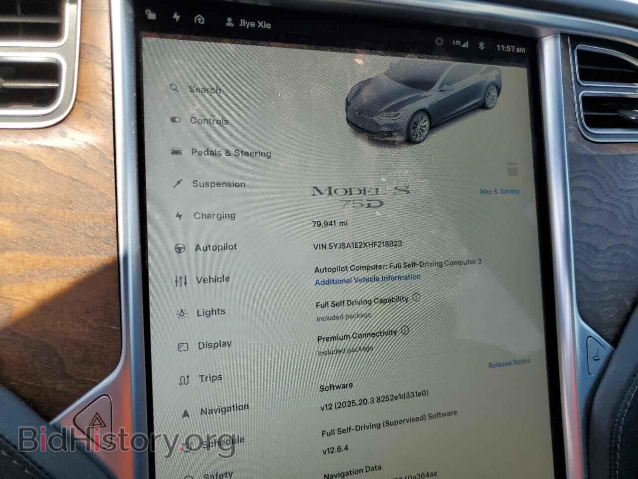 2017 TESLA MODEL S - VIN: 5YJSA1E2XHF218823 - Photo 9
