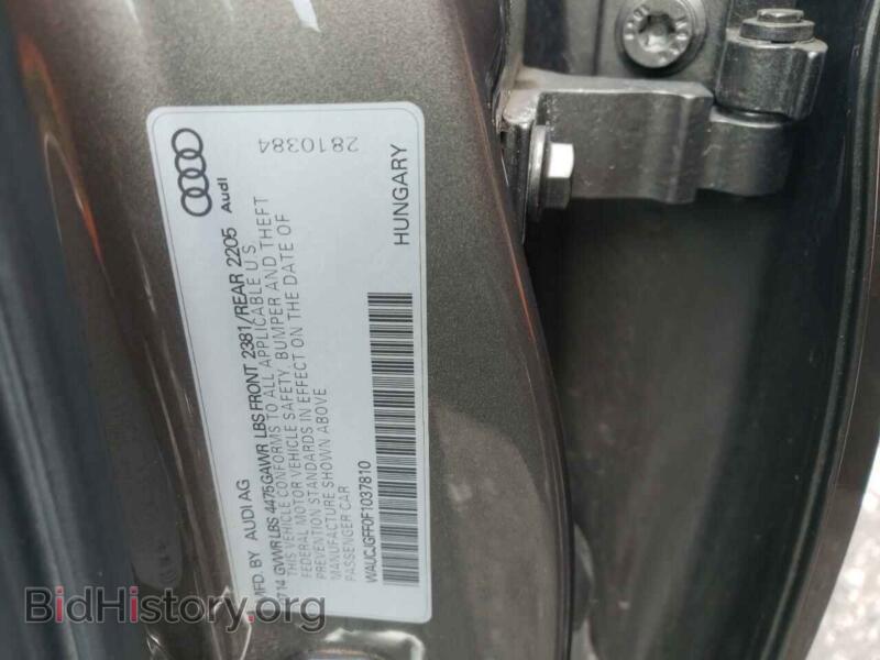 2015 Audi A3 (VIN WAUCJGFF0F1037810) — фото 10 из 10