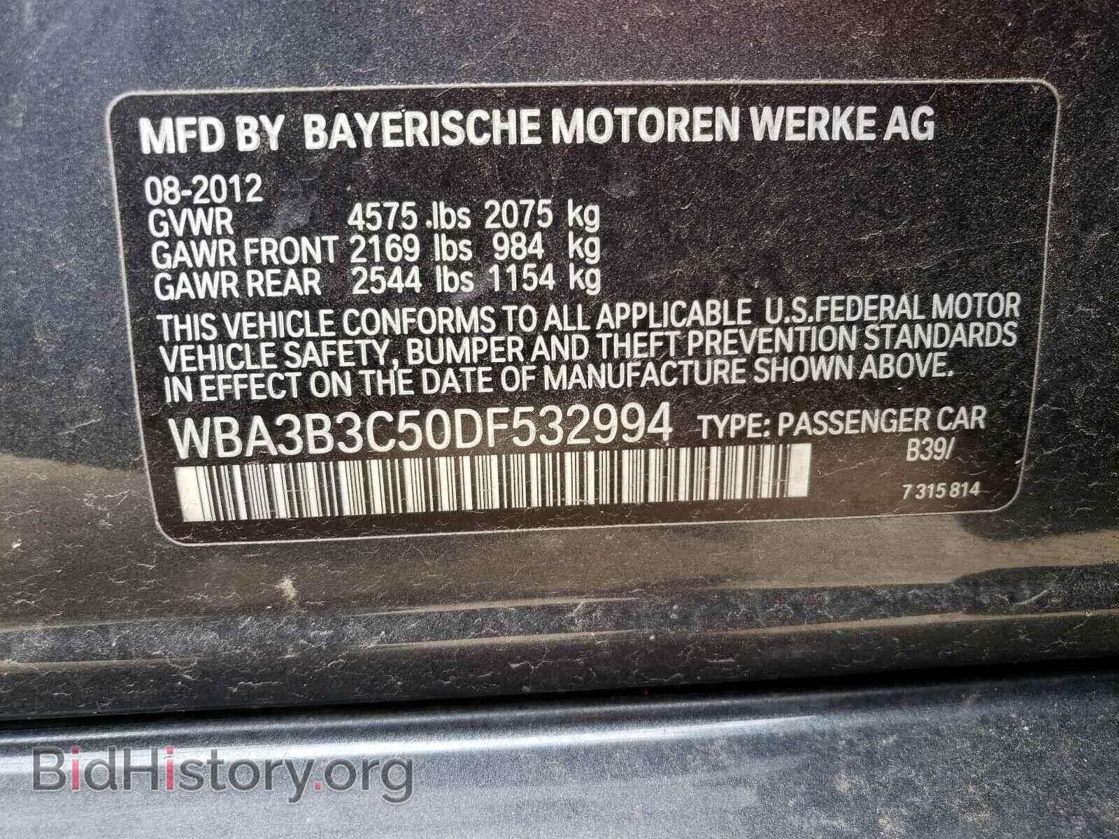 2013 BMW 3 SERIES - VIN: WBA3B3C50DF532994 - Photo 10