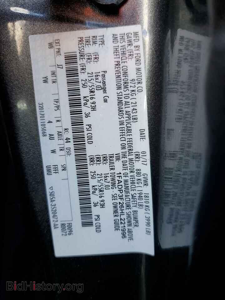 2017 FORD FOCUS - VIN: 1FADP3F26HL221996 - Photo 12