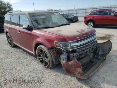 2014 Ford FLEX Flex Limit, red — VIN 2FMHK6D85EBD36633, Copart