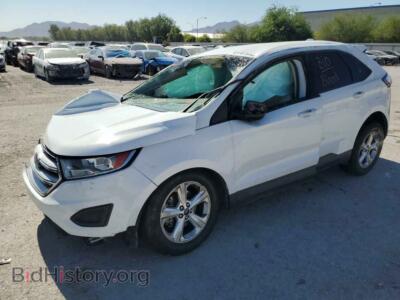2015 Ford EDGE SE, white — VIN 2FMTK3G83FBC23933, Copart