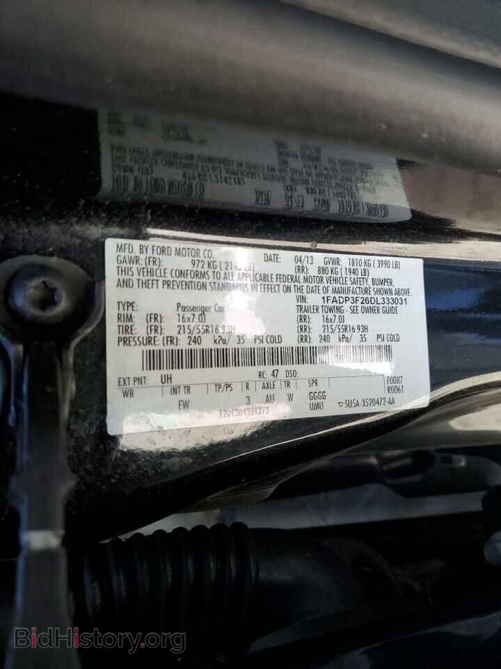 2013 FORD FOCUS - VIN: 1FADP3F26DL333031 - Photo 10