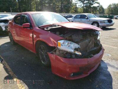 2012 Dodge AVENGER Avenger SX, красный — VIN 1C3CDZEG6CN228088, Copart