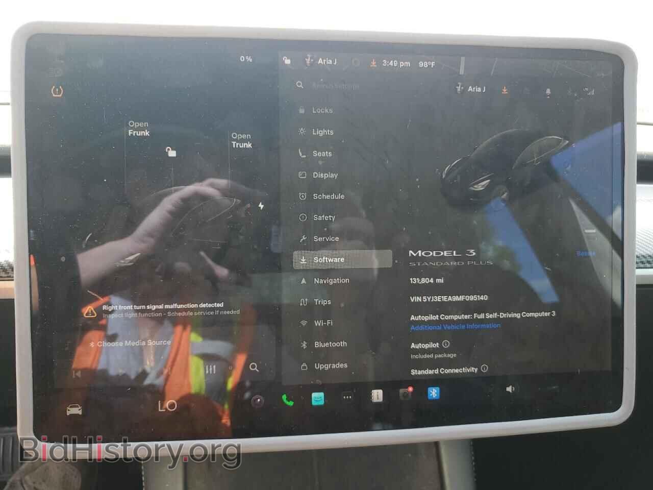 2021 TESLA MODEL 3 - VIN: 5YJ3E1EA9MF095140 - Фото 9