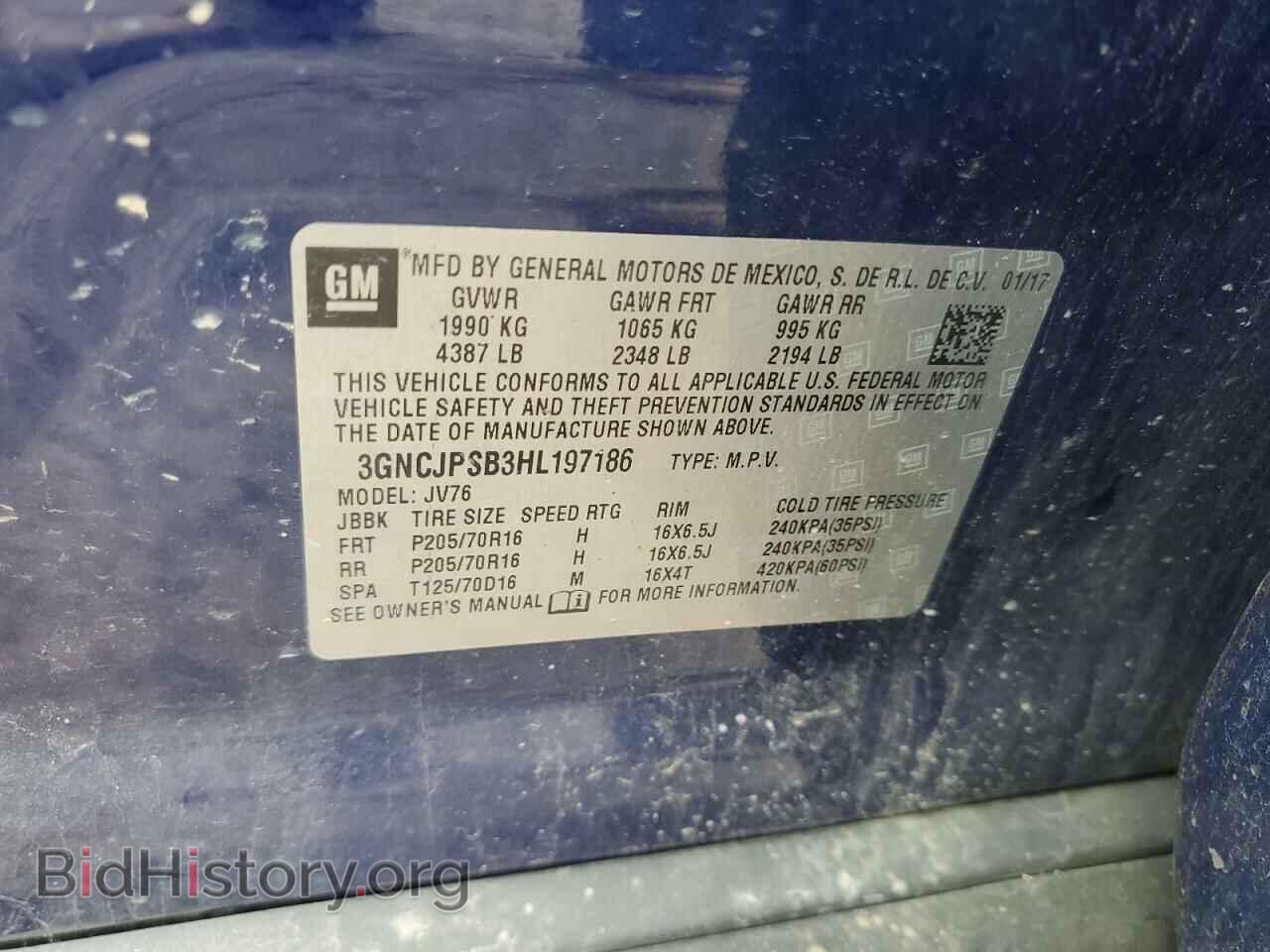 2017 CHEVROLET TRAX - VIN: 3GNCJPSB3HL197186 - Photo 13