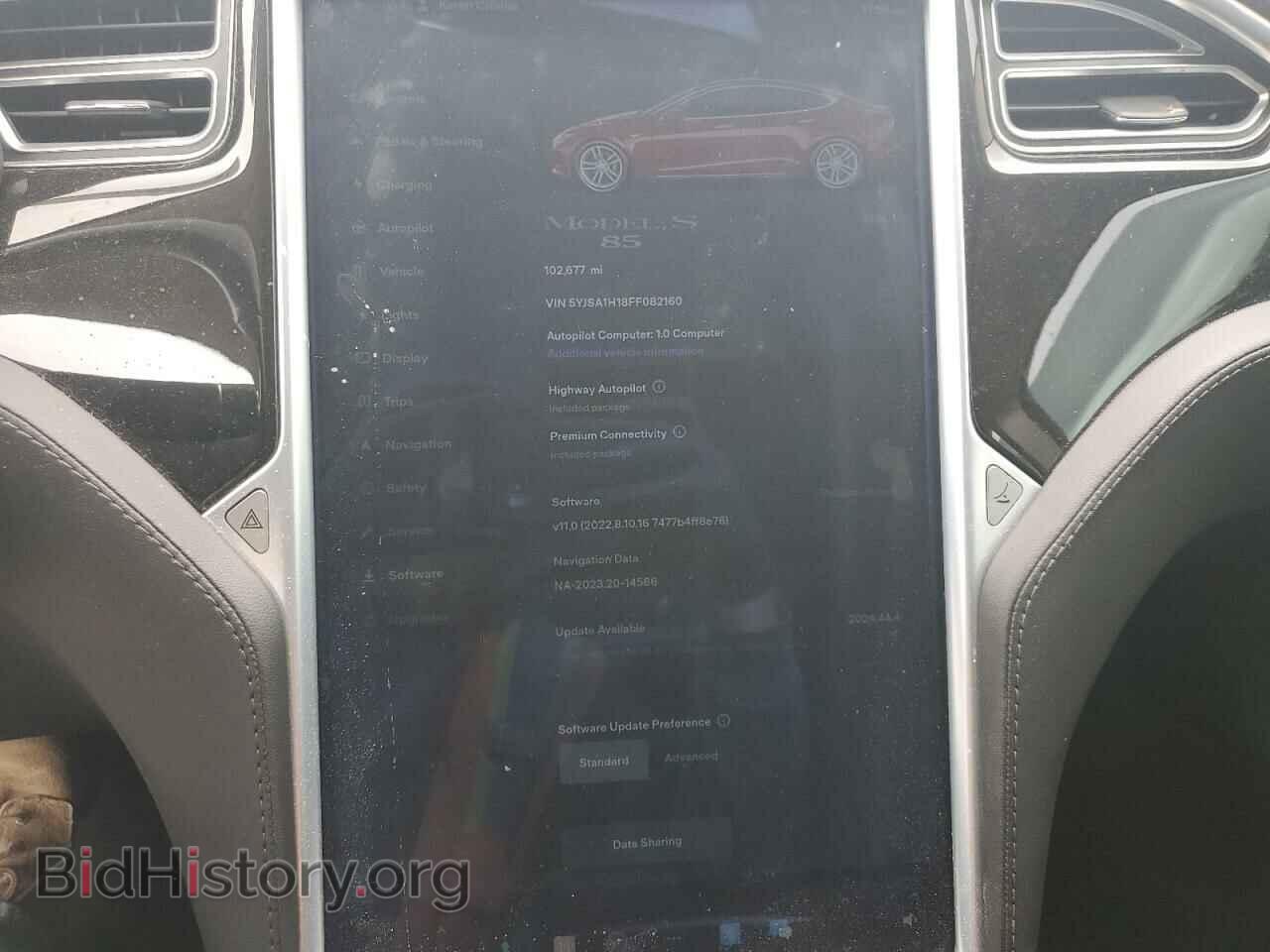 2015 TESLA MODEL S - VIN: 5YJSA1H18FF082160 - Фото 9
