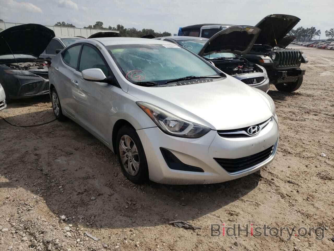 Фотография 5NPDH4AE7GH787621 - HYUNDAI ELANTRA 2016