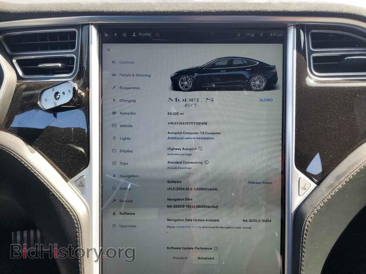 2015 TESLA MODEL S - VIN: 5YJSA1S17FF081414 - Photo 9