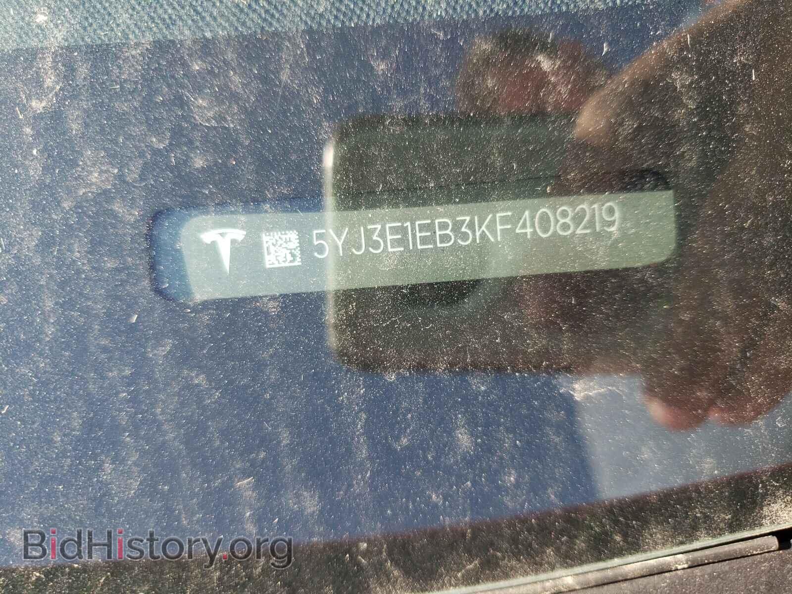 2019 TESLA MODEL 3 - VIN: 5YJ3E1EB3KF408219 - Фото 10