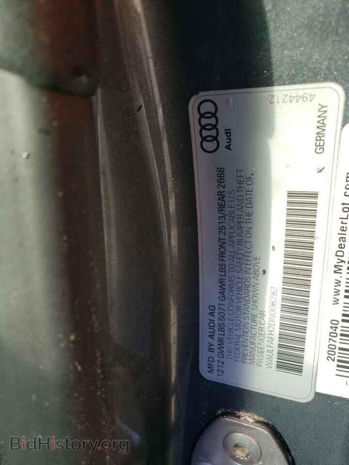 2013 AUDI A5 - VIN: WAULFAFH2DN008282 - Photo 10
